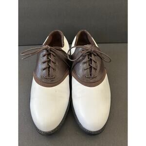Nike Air Comfort Mens Golf Shoe/Cleat Size Us 8.5 Brown White Waverly Last Style